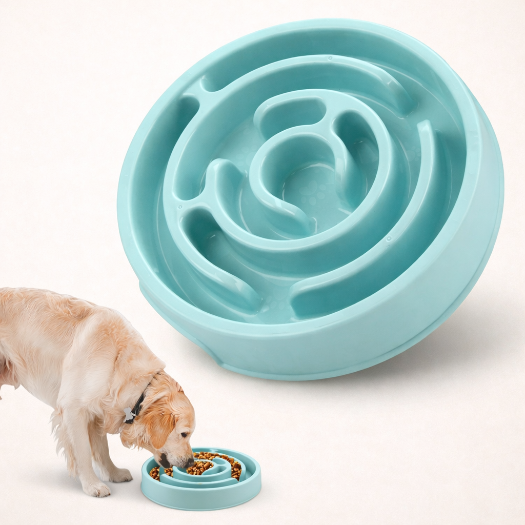 Dog Slow Feeder Bowl – Non-Slip Anti-Gulping Design