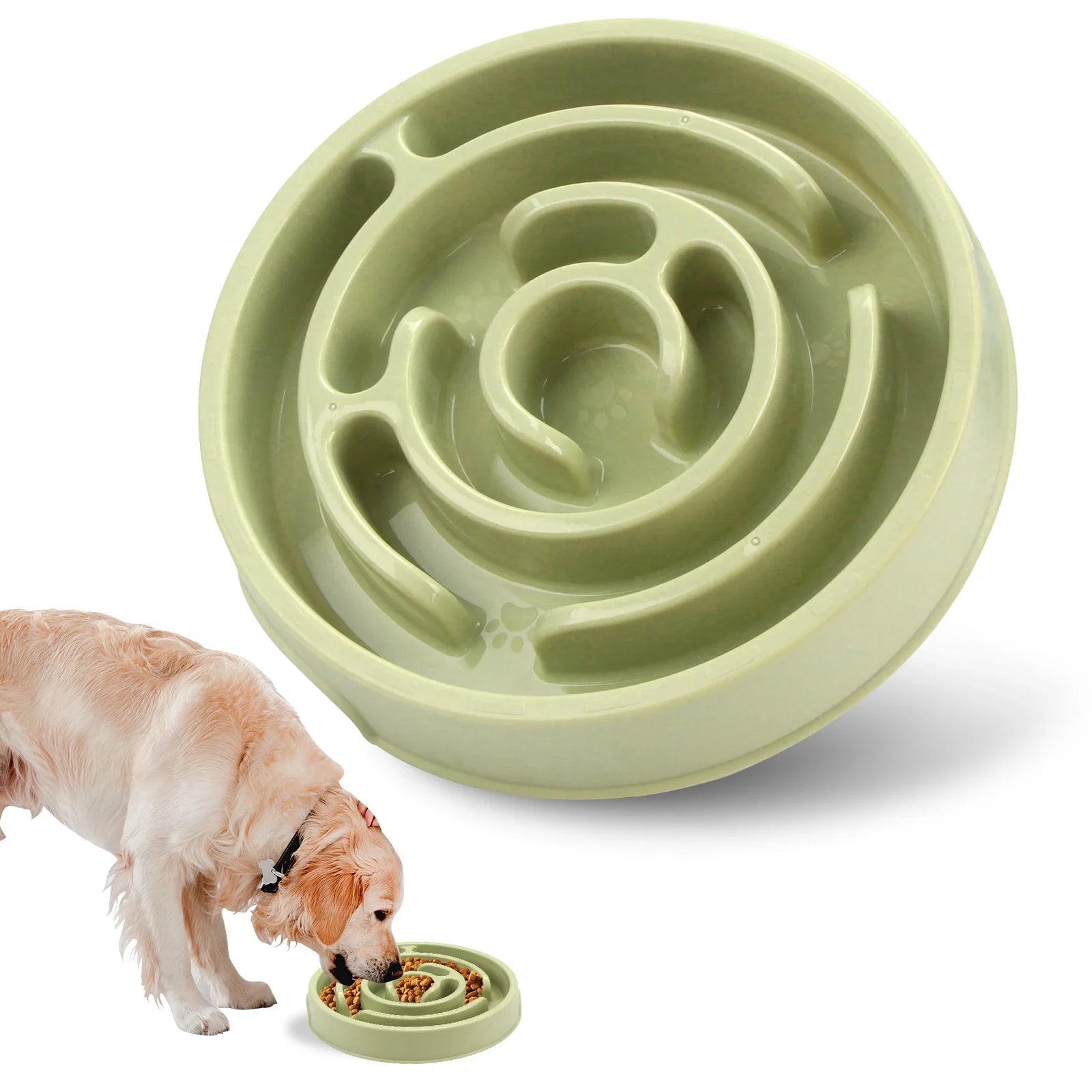 Dog Slow Feeder Bowl – Non-Slip Anti-Gulping Design