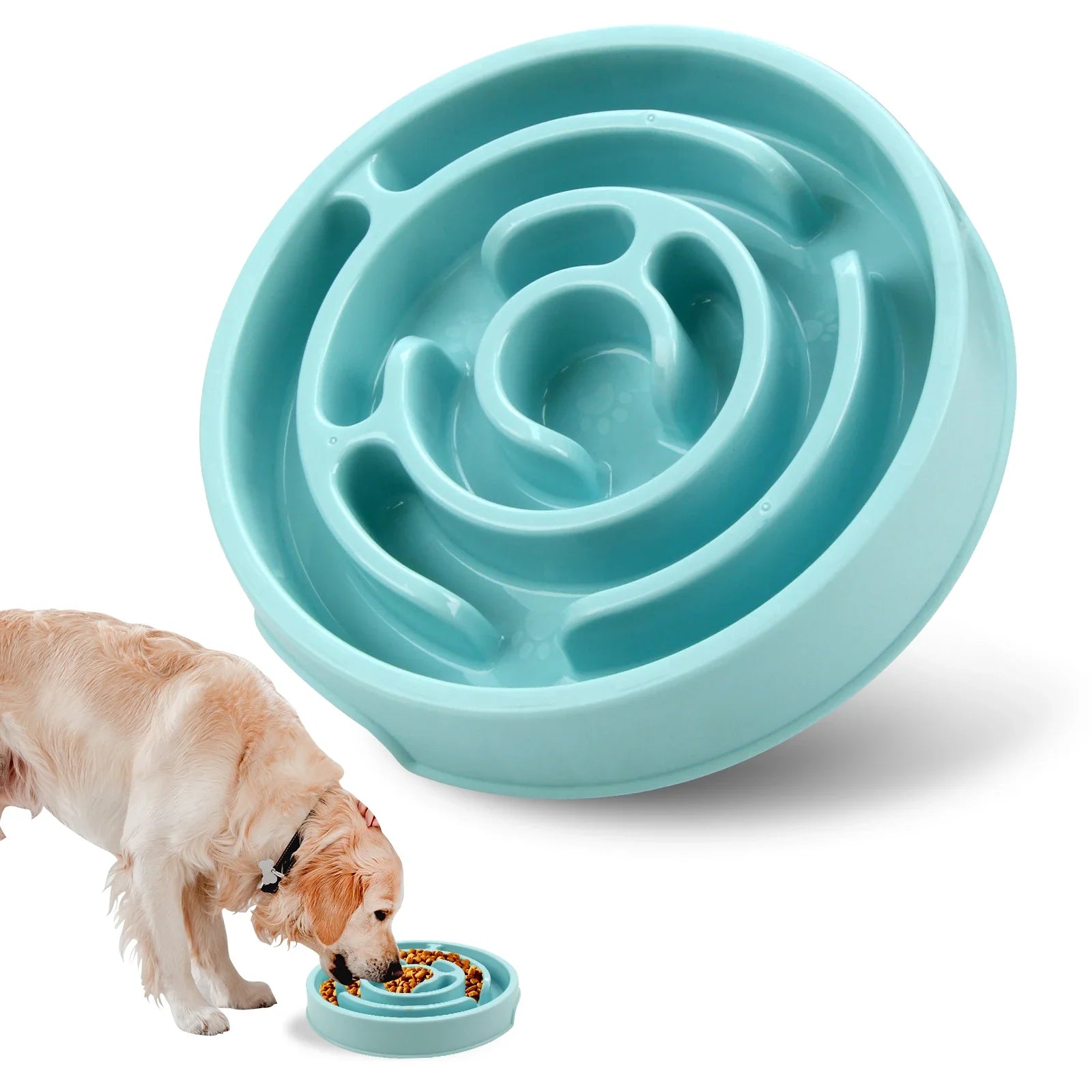 Dog Slow Feeder Bowl – Non-Slip Anti-Gulping Design