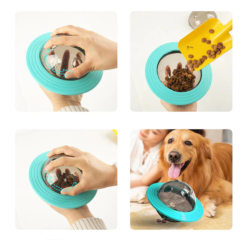 Interactive Dog Feeder Flying Disc